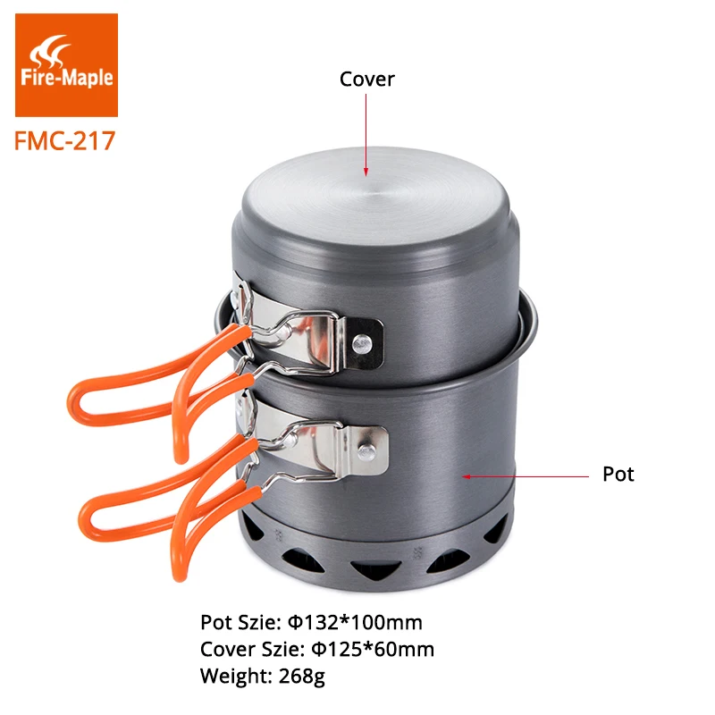 Outdoor Camping Fire - ファイヤーマプルキャンプ調理器具セットポータブル屋外折りたたみコンパクト加熱交換ポットアルミニウム合金ピクニックツールFMC-217