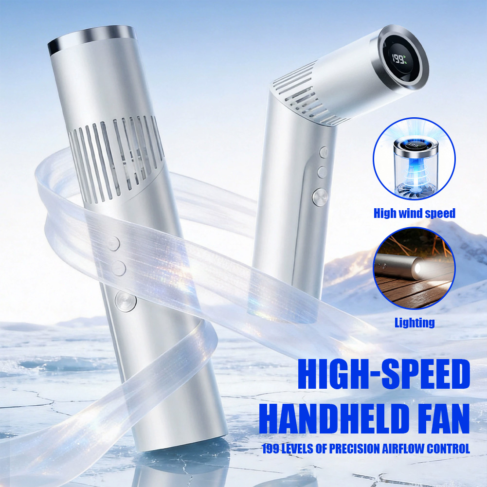 Outdoor Camping Fan - ミニハンドヘルドファン 20000 RPM ブラシレスモーター 100高速回転速度 ​