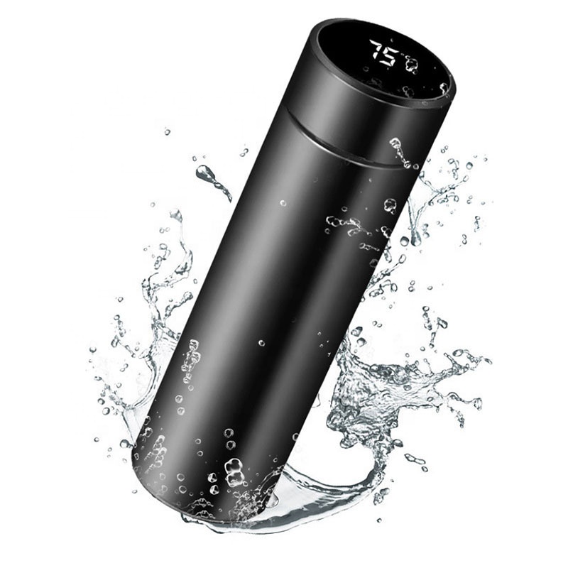 Outdoor Camping Equipment Stores - 500 ミリリットル断熱ステンレススマート魔法瓶温度 LED 、スマートドリンクウェア飲料水ボトルガラファ