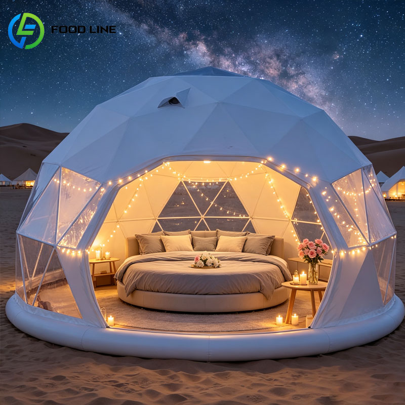 Outdoor Camping Dome - プレハブグランピングハウス ジオデシックドームテント 高級屋外リゾートキャンプヴィラ カスタムメイド