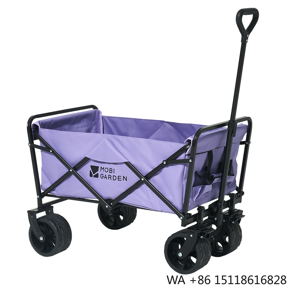 Outdoor Camping Vehicle Wagon - モビガーデン折りたたみ式四輪ポータブルワゴン、キャンプ車やキャンプカート専用