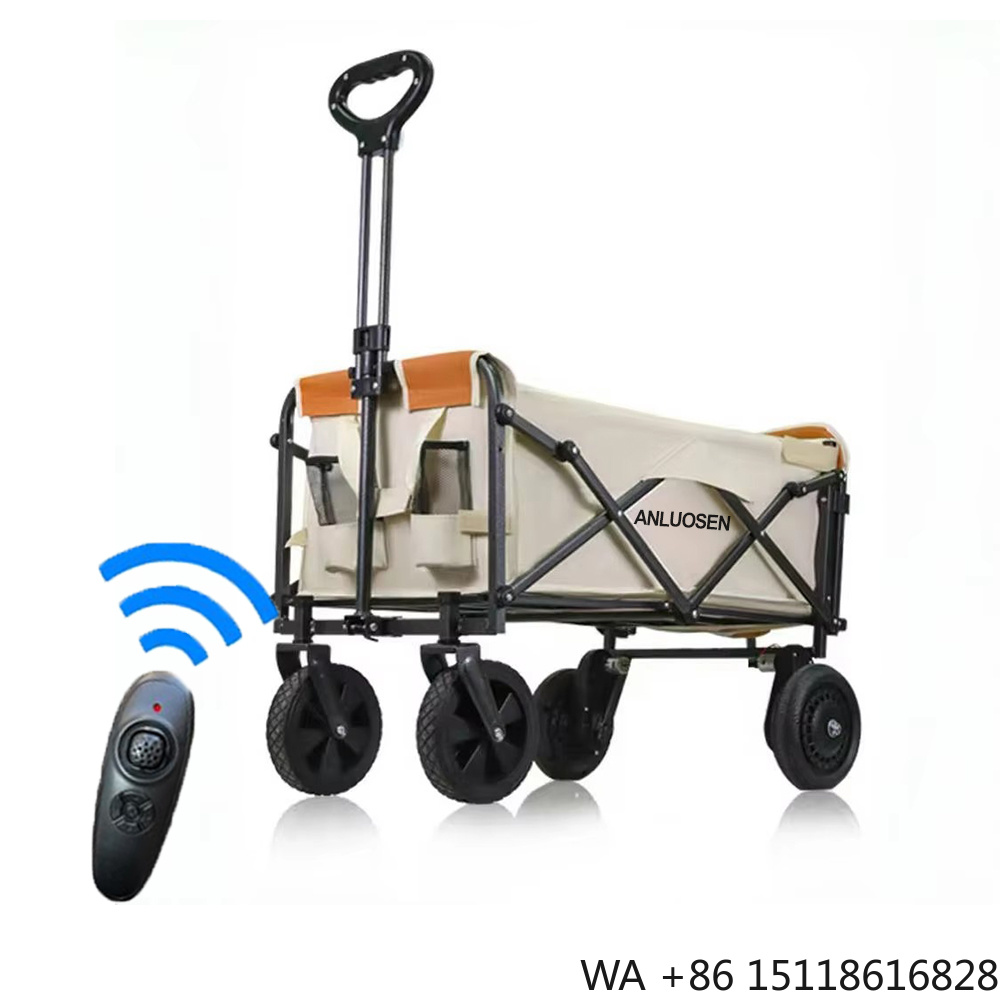 Outdoor Camping And Fishing - 電動キャンプワゴンカート 折りたたみ式 2000mAh 電動アシスト付き 屋外用 キャンプ