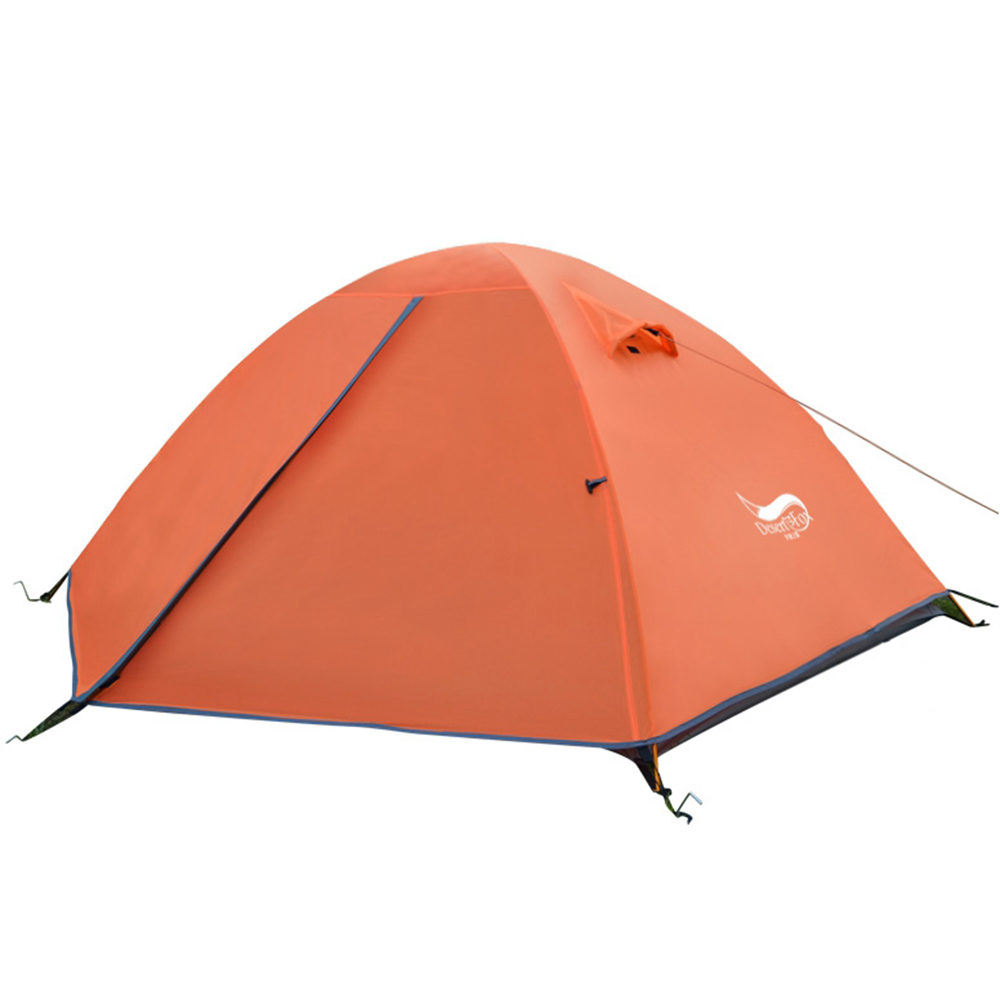 Outdoor Camping Dome - 砂漠とキツネの2人用テント軽量3シーズンバックパッキングテントカップル家族ハイキングキャンプアルミポール防水テント