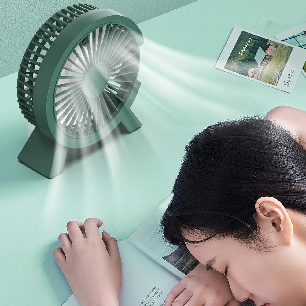 Outdoor Camping Fan - 電動ミニファン ポータブル冷却ファン ノートパソコン用 静音USBファン 家庭 オフィス