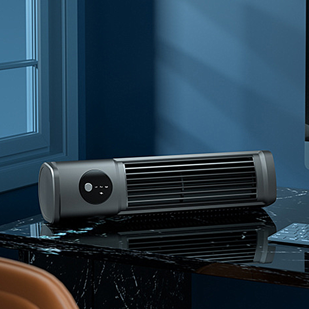 Outdoor Camping Fan - 卓上デスクタワーファン USB充電式 3段階風量調節 静音エアクーラー ポータブルタワーファン アウトドアキャンプハイキング用