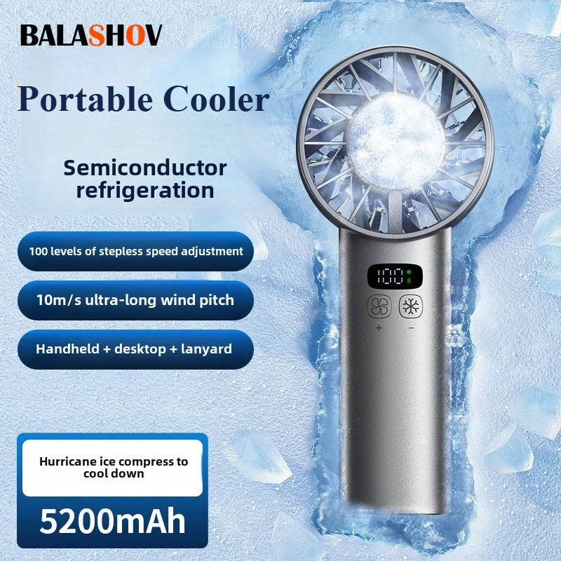 アイスコンプレス高速冷却ファン ハンドヘルドファン USB充 - Outdoor Camping Fan のレビューと価格