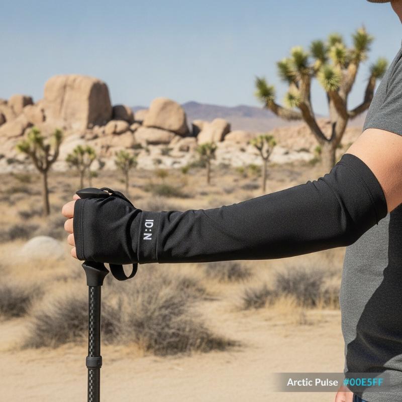 1 ペアの男性用抗 UV アイスアームスリーブ、伸縮性のある - Outdoor Camping Activities For Adults のレビューと価格