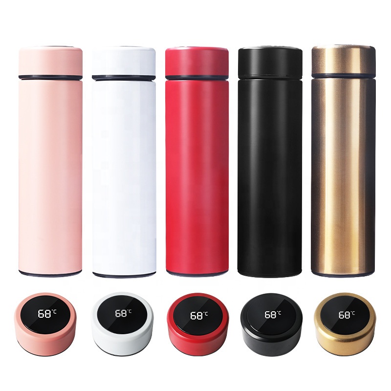 500 ミリリットル断熱ステンレススマート魔法瓶温度 LED - Outdoor Camping Equipment Stores のレビューと価格