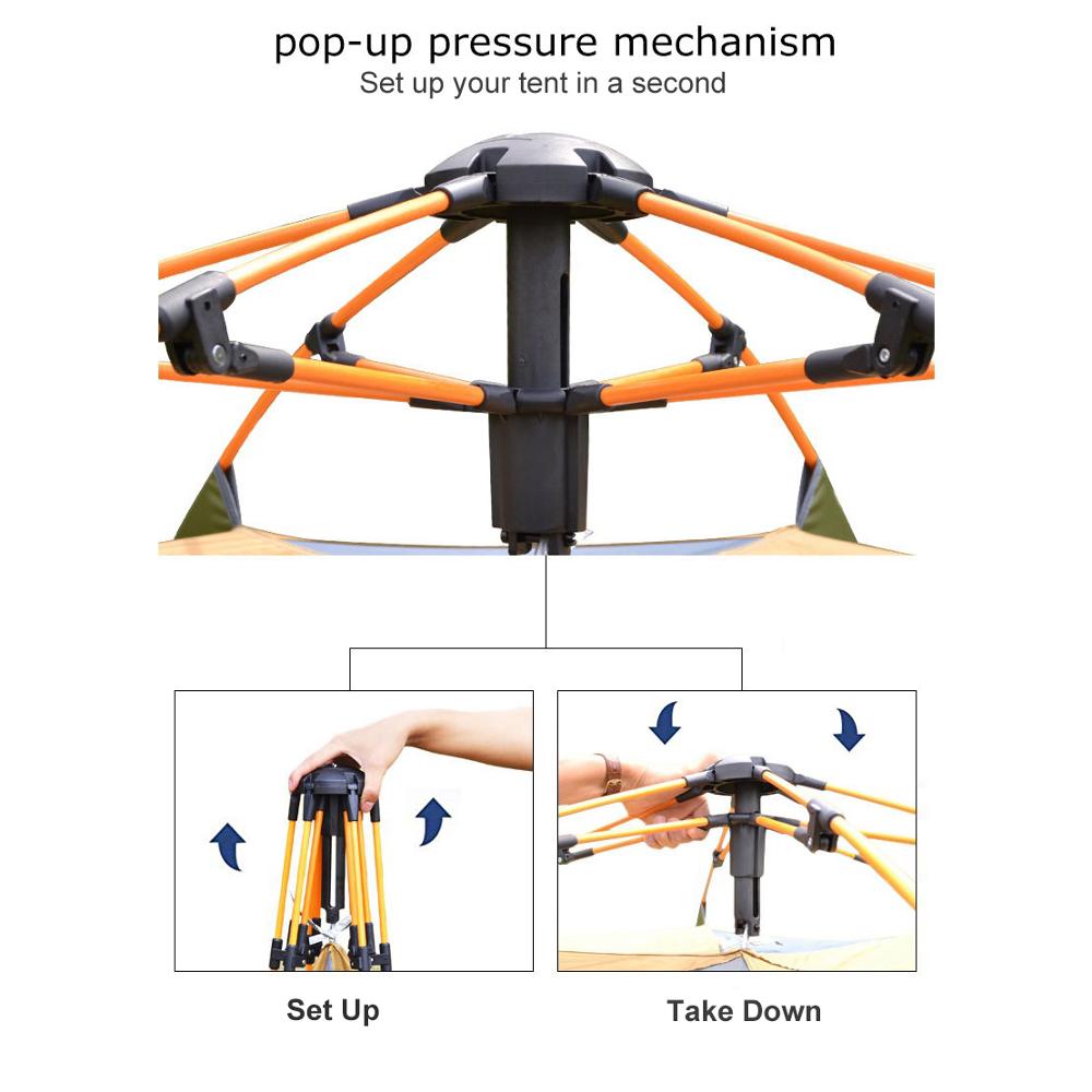 デザート & フォックス3-4人用ドーム自動テント,簡単なセ - Outdoor Camping Dome のレビューと価格