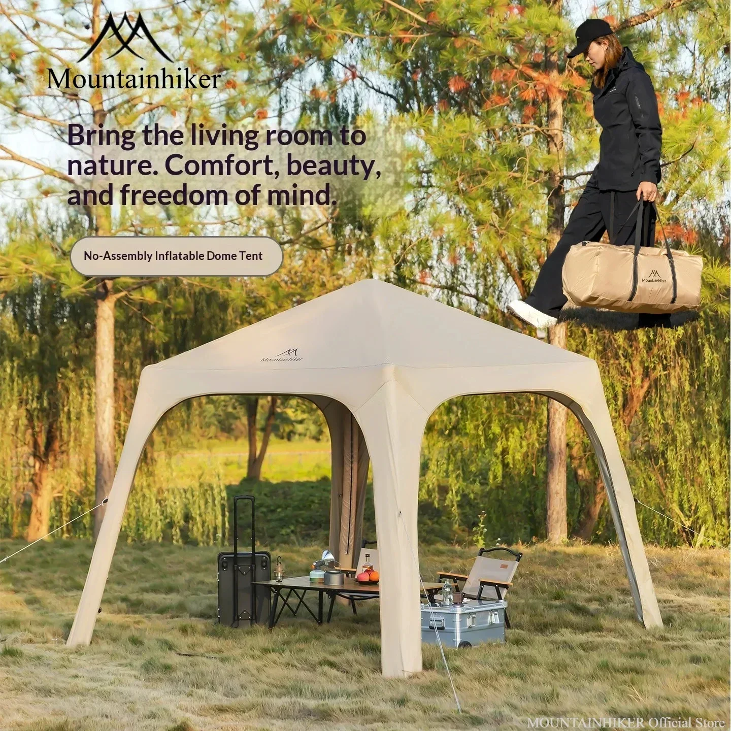 インフレータブルドームテント、大型エアキャンプシェルター、家 - Outdoor Camping Dome のレビューと価格