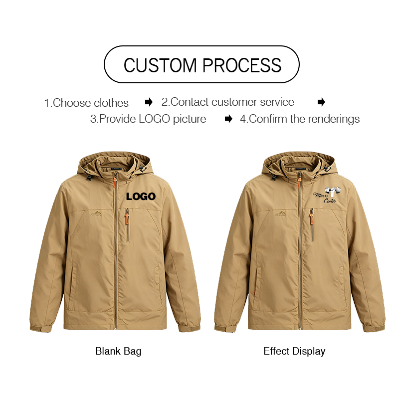 メンズスポーツジャケット、カスタムロゴ入り、防水透湿、アウト - Outdoor Camping Jacket のレビューと価格