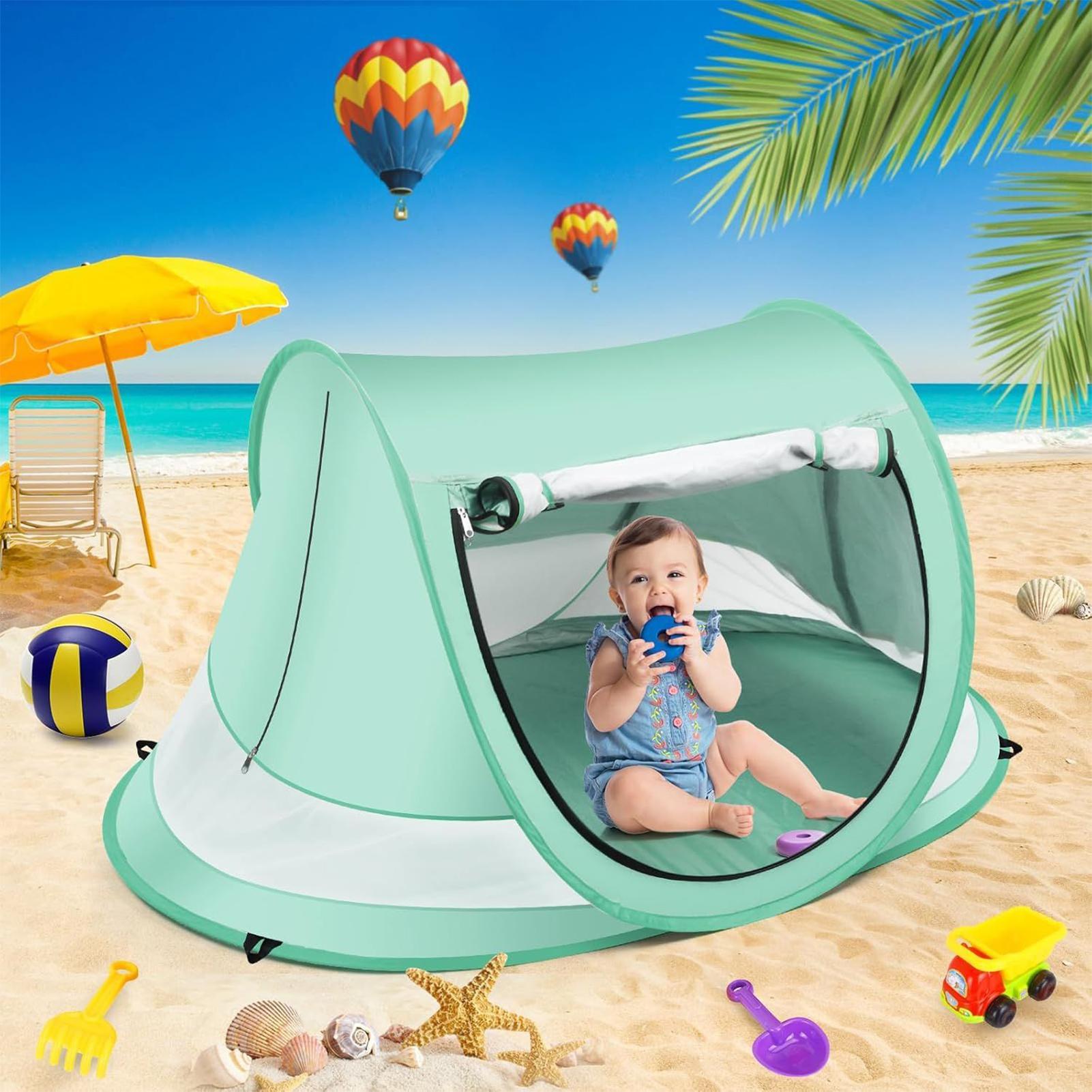 幼児用ビーチテント 屋外ベビーシェード UVカット 折りたた - Outdoor Camping Dome のレビューと価格