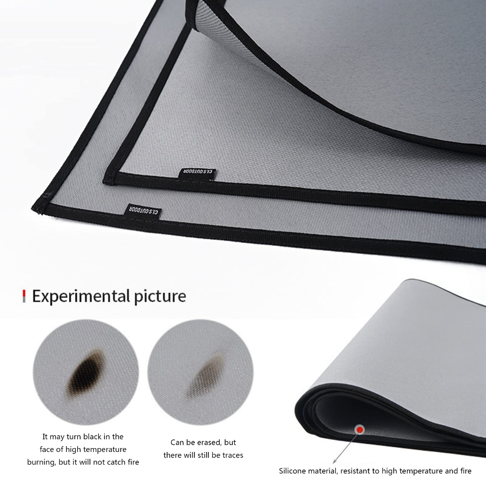新しい屋外キャンプ用耐火布 ピクニック バーベキュー 断熱マ - Outdoor Camping Decke のレビューと価格