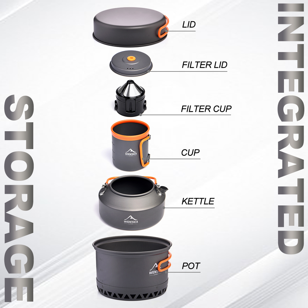 キャンプ食器アウトドア調理器具セットポット観光ケトルコーヒー - Outdoor Camping Kettle のレビューと価格