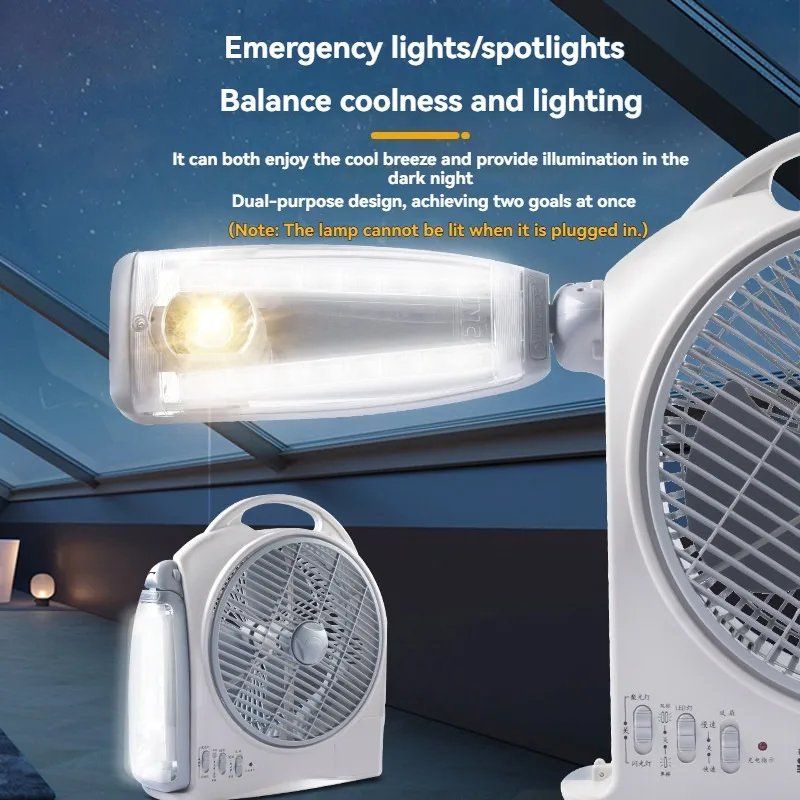 ポータブル10インチ省エネ電動ファンオフィスデスクUSBテー - Outdoor Camping Fan のレビューと価格