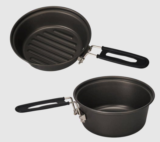 軽量アルミ合金キャンプ調理器具セット 3 ピースポットパンケ - Outdoor Camping Cooking Set のレビューと価格