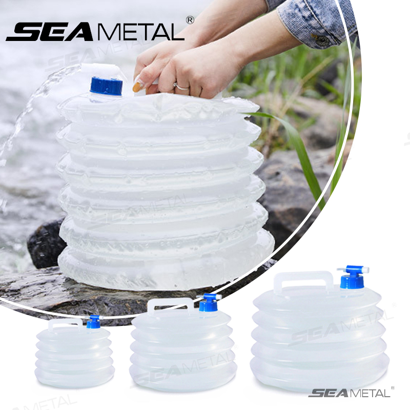 SEAMETAL 5L-15L 車用折りたたみバケツ ポータ - Collapsible Water Bottle のレビューと価格