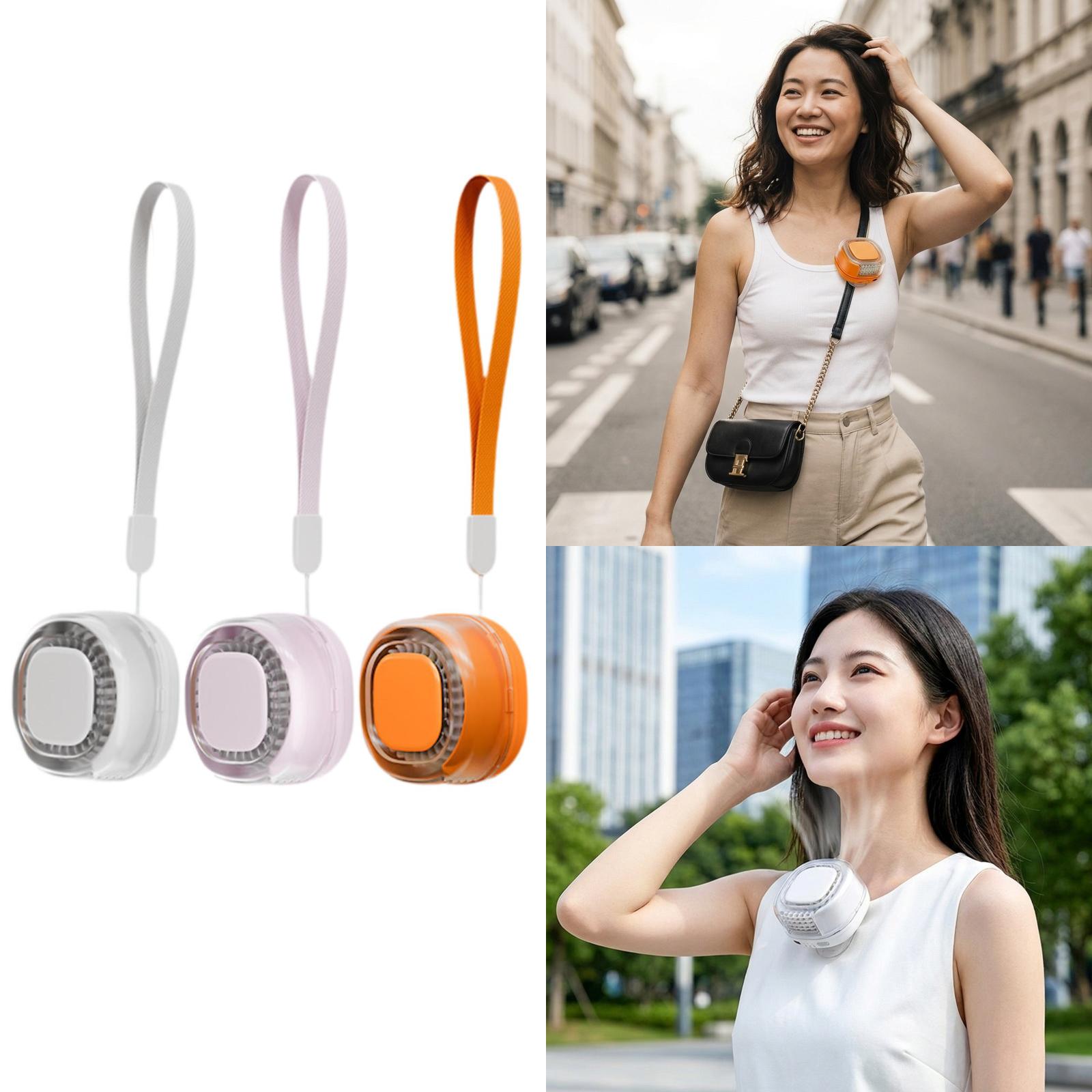 ポータブルハンズフリーウエストファン充電式ミニクリップエアブ - Outdoor Camping Fan のレビューと価格