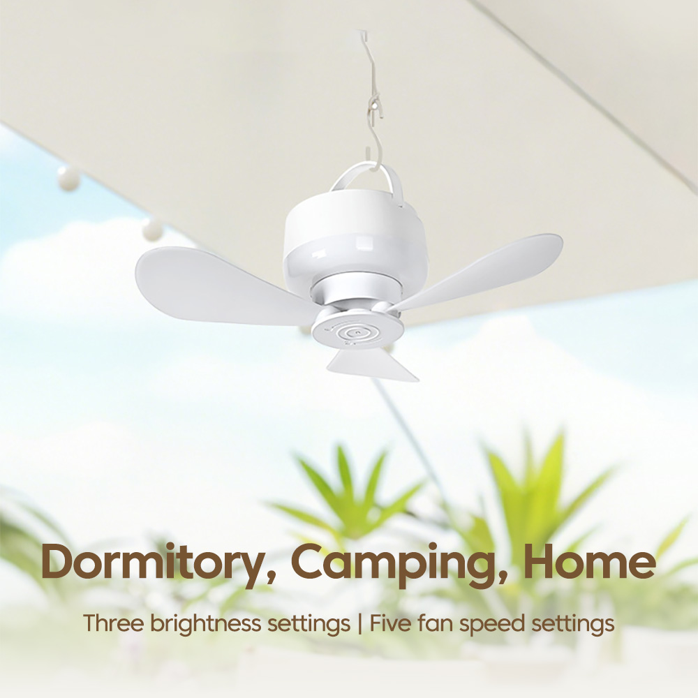ポータブルリモコン付き小型天井ファンライト家庭用屋外キャンプ - Outdoor Camping Fan のレビューと価格