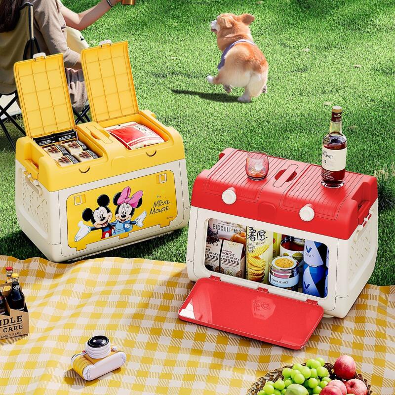 ディズニー正規認定アウトドアキャンプ収納ボックス ミッキーと - Outdoor Camping Fire のレビューと価格