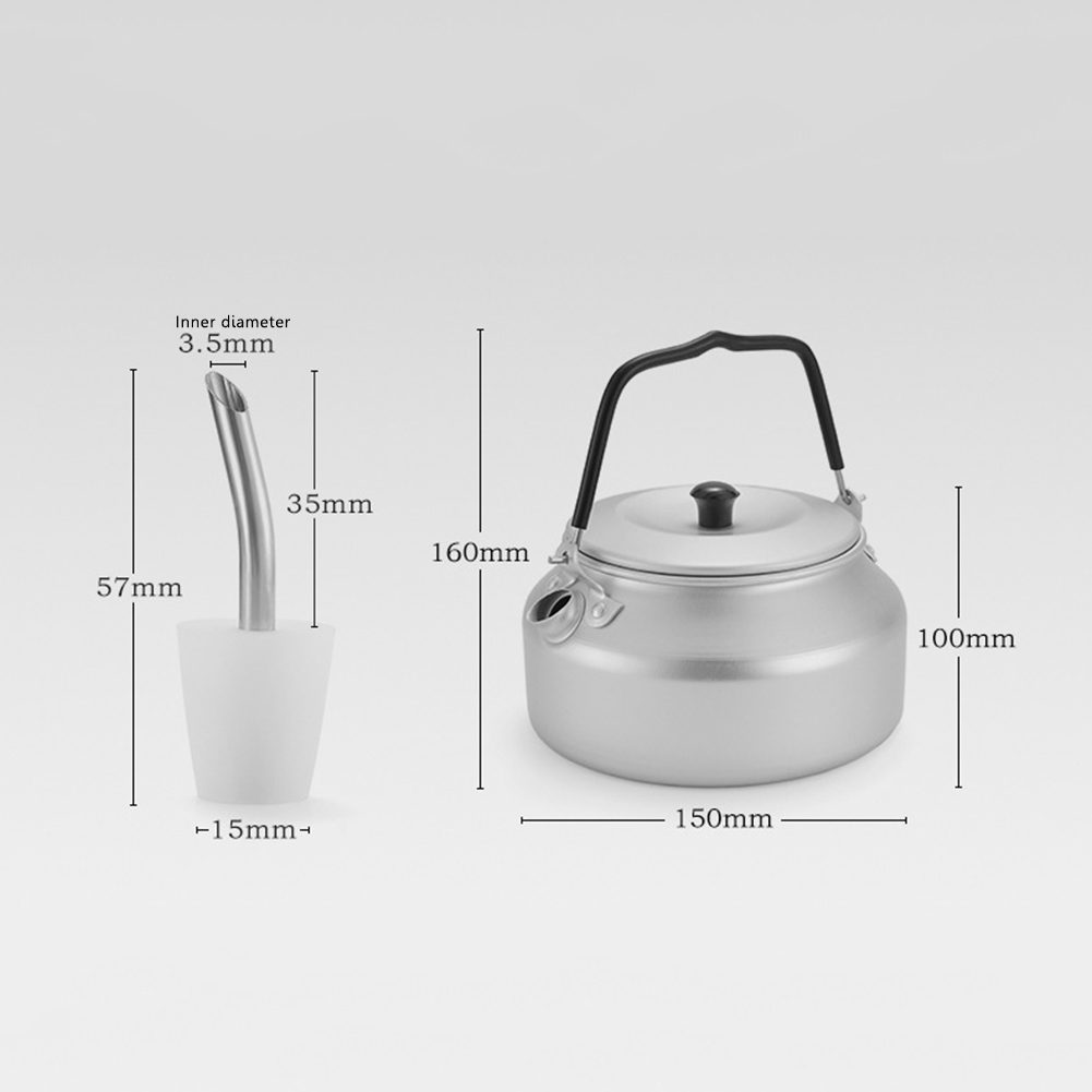 800ml 屋外ポータブルティーポットケトル 延長チューブノ - Outdoor Camping Kettle のレビューと価格