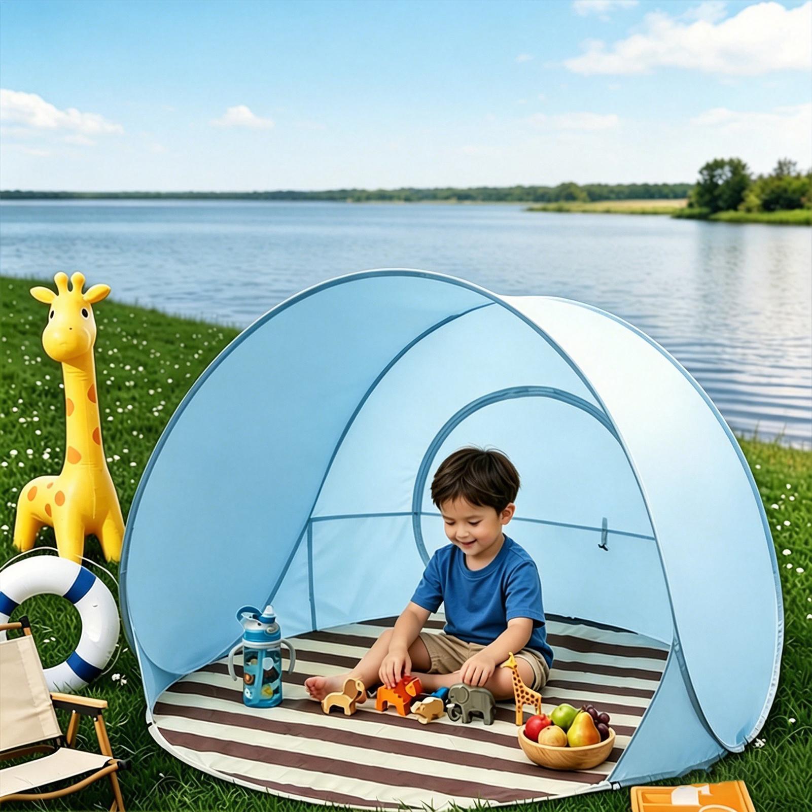 屋外ポータブルキャンプワンクリックオープンテント大空間日よけ - Outdoor Camping Dome のレビューと価格