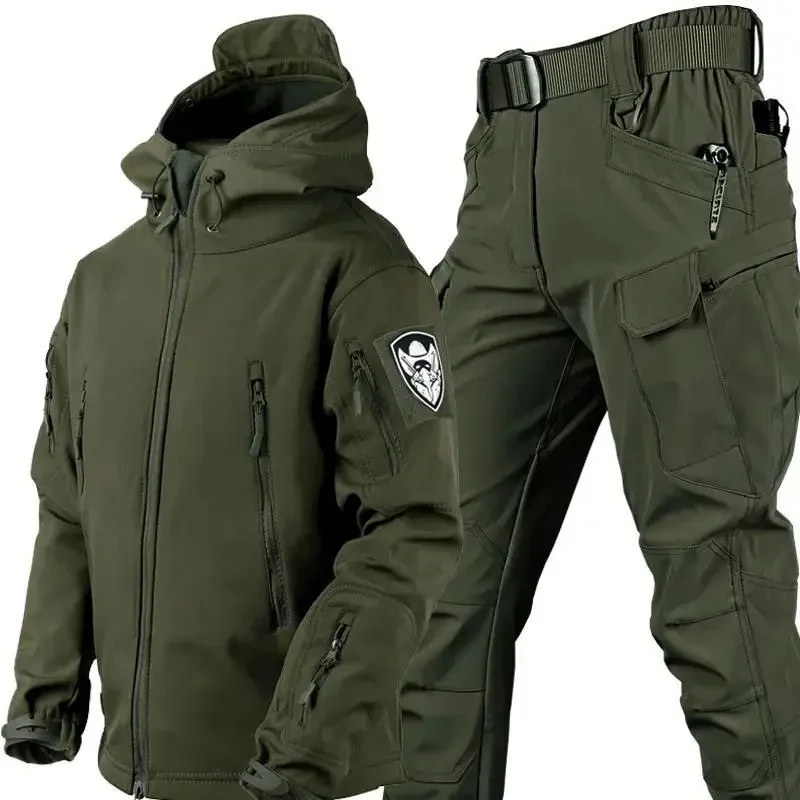 メンズ秋冬ジャケット、戦術的な防水アウトドアフィッシングハイ - Outdoor Camping Jacket のレビューと価格