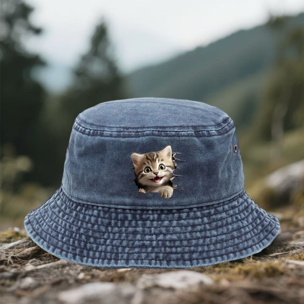 調節可能なアウトドアアクティビティ用帽子、3D猫柄、キャンプ - Outdoor Camping Activities For Adults のレビューと価格