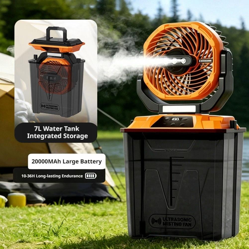新型屋外ミストファン キャンプ用冷却ポータブルファン テント - Outdoor Camping Fan のレビューと価格