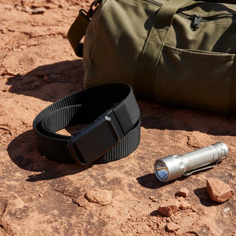 メンズナイロンベルト、調節可能な自動バックル付き、通気性のあ - Outdoor Camping Activities For Adults のレビューと価格