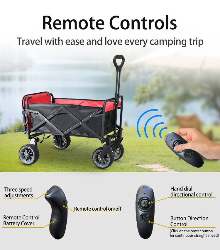 電動キャンプワゴンカート 折りたたみ式 2000mAh 電動 - Outdoor Camping And Fishing のレビューと価格