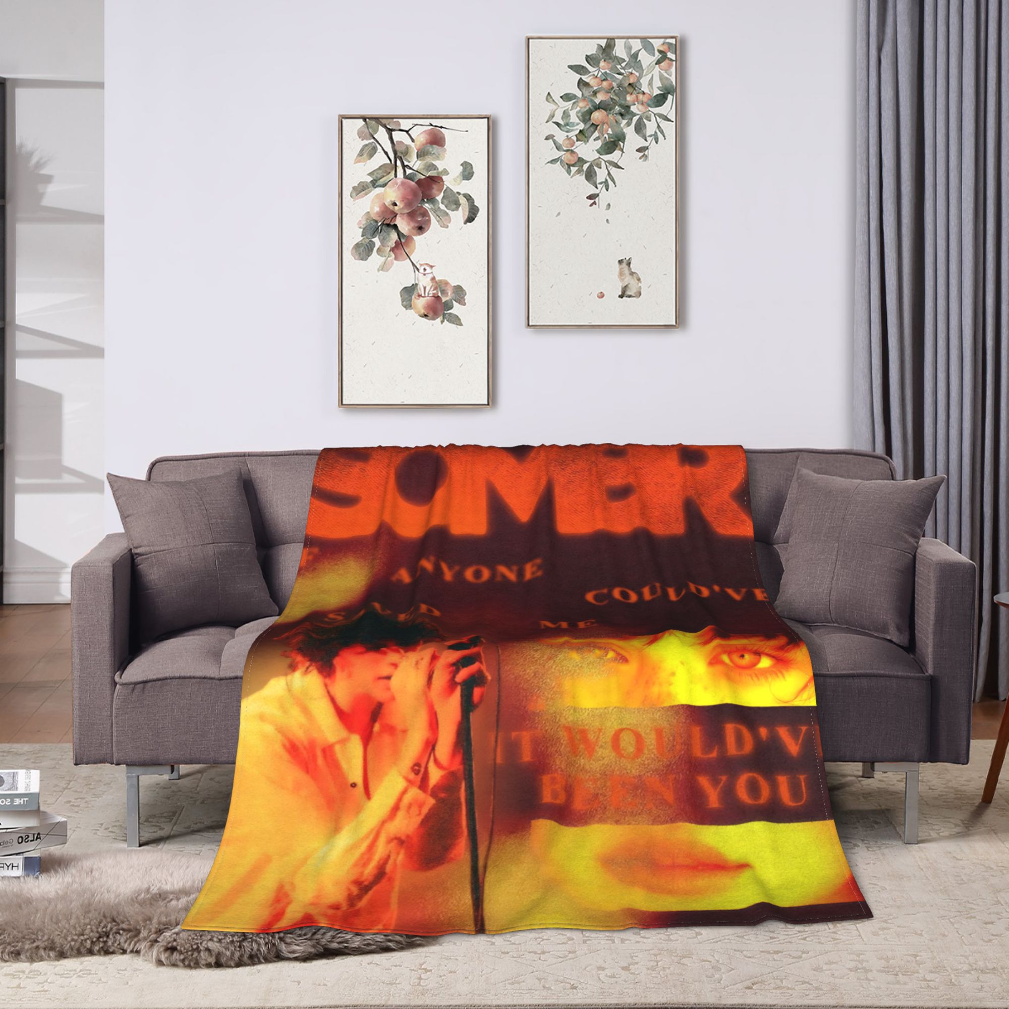 Sombr 音楽ブランケット キャンプフランネルスローブラン - Outdoor Camping Ideas For Adults のレビューと価格