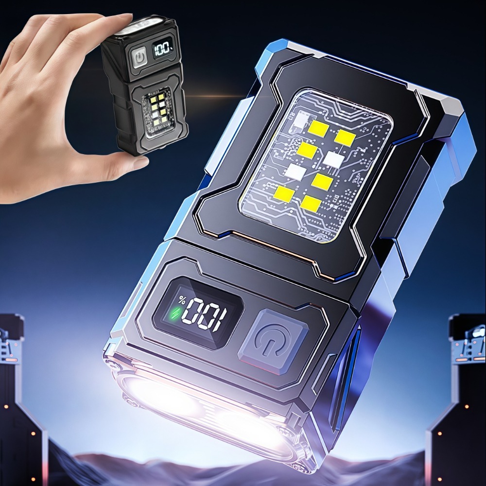 充電式ミニLED懐中電灯、マグネットクリップ付き作業灯、キー - Outdoor Camping And Fishing のレビューと価格