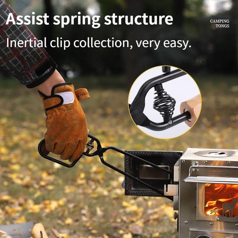 屋外用金属製バーベキューファイヤートング、長くて厚みのある耐 - Outdoor Camping Fire のレビューと価格