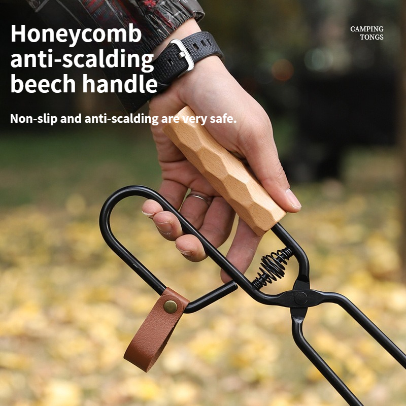 屋外用金属製バーベキューファイヤートング、長くて厚みのある耐 - Outdoor Camping Fire のレビューと価格