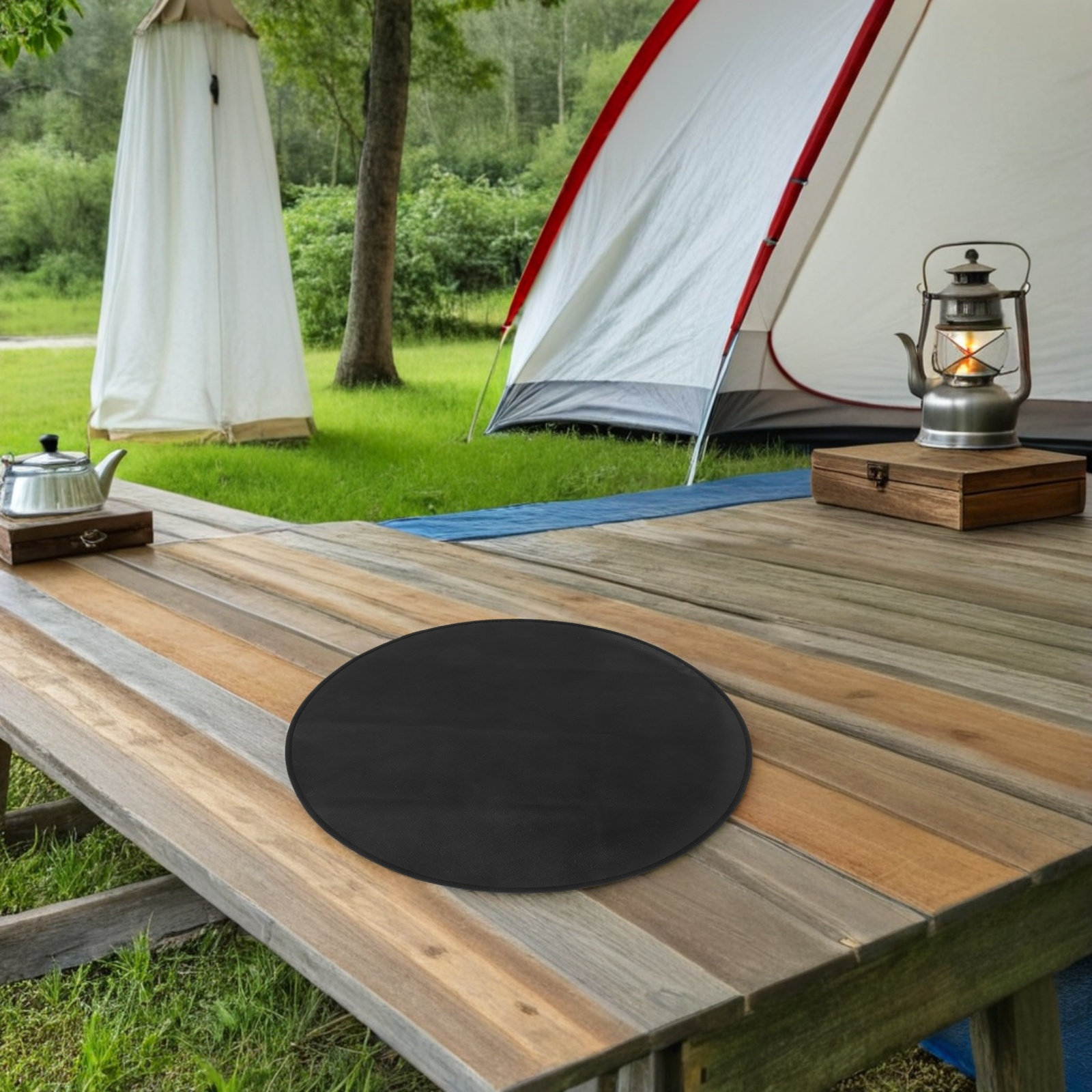 丸型耐火BBQマット 耐熱ファイヤーピットマット アウトドア - Outdoor Camping Fire のレビューと価格