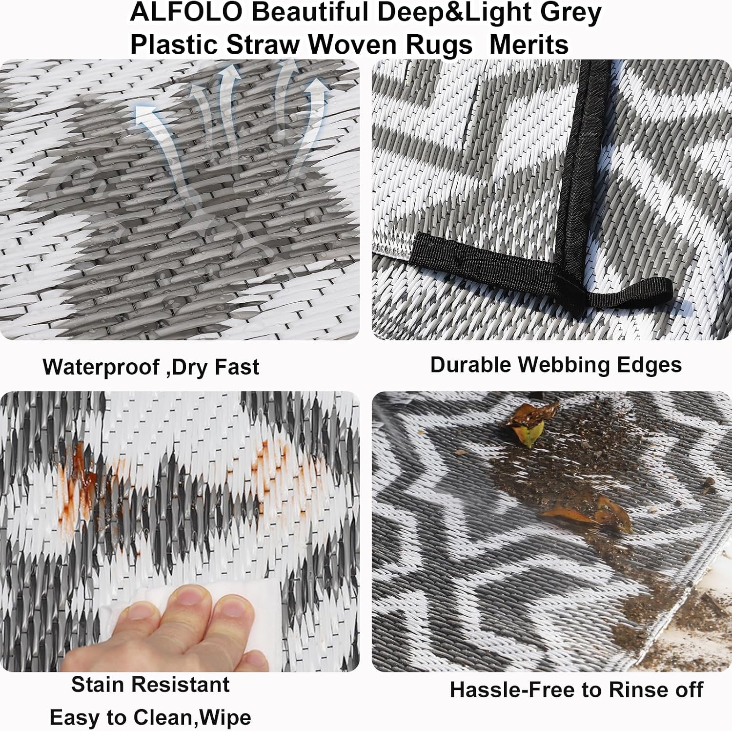 屋外用ラグ 9x12 パティオ用クリアランスセール、屋外用プ - Outdoor Camping Rugs 9X12 のレビューと価格