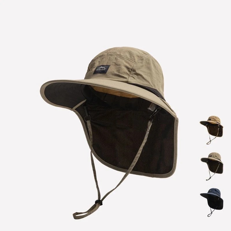 男女兼用UVカットフィッシャーマンキャップ ネックカバー付き - Outdoor Camping Activities For Adults のレビューと価格