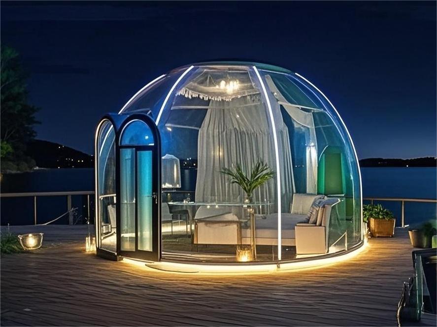 ホットリゾート向けモダンコンテナハウス、アウトドアキャンプ用 - Outdoor Camping Dome のレビューと価格
