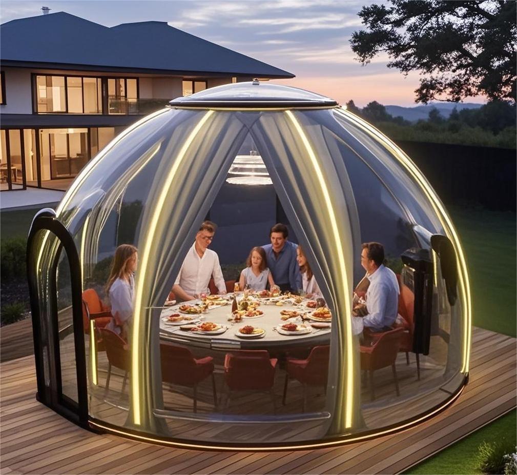 ホットリゾート向けモダンコンテナハウス、アウトドアキャンプ用 - Outdoor Camping Dome のレビューと価格