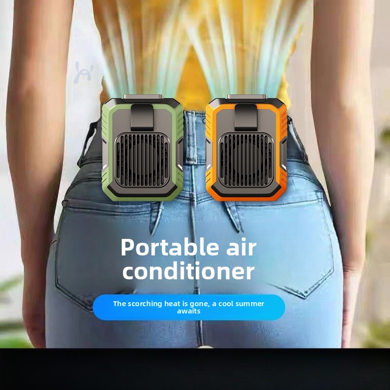 ウエストマウントクリップ式USB充電式ハンズフリー高速ポータ - Outdoor Camping Fan のレビューと価格