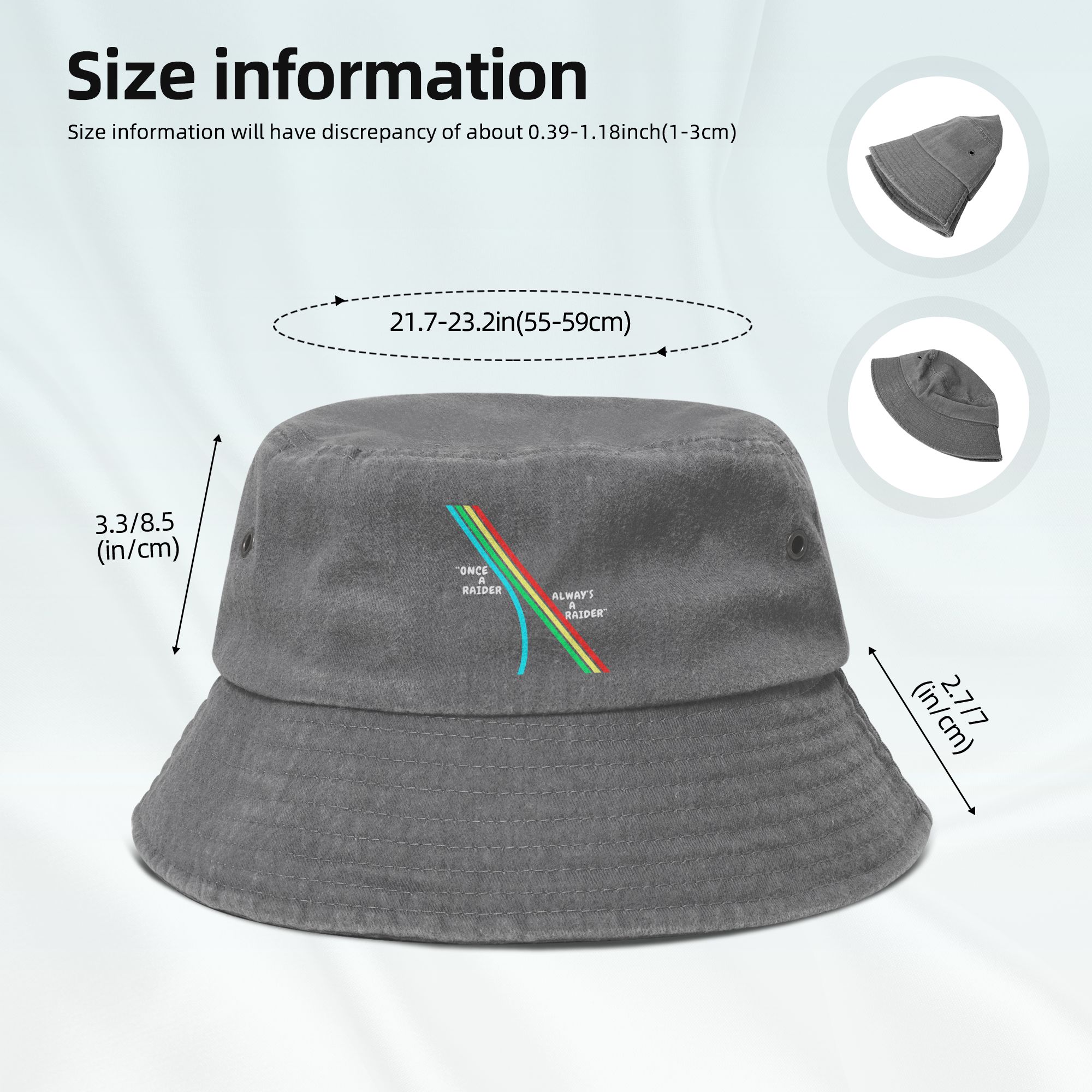 女性男性用 ダメージ加工デニムバケットハット ARC レイダ - Outdoor Camping Ideas For Adults のレビューと価格