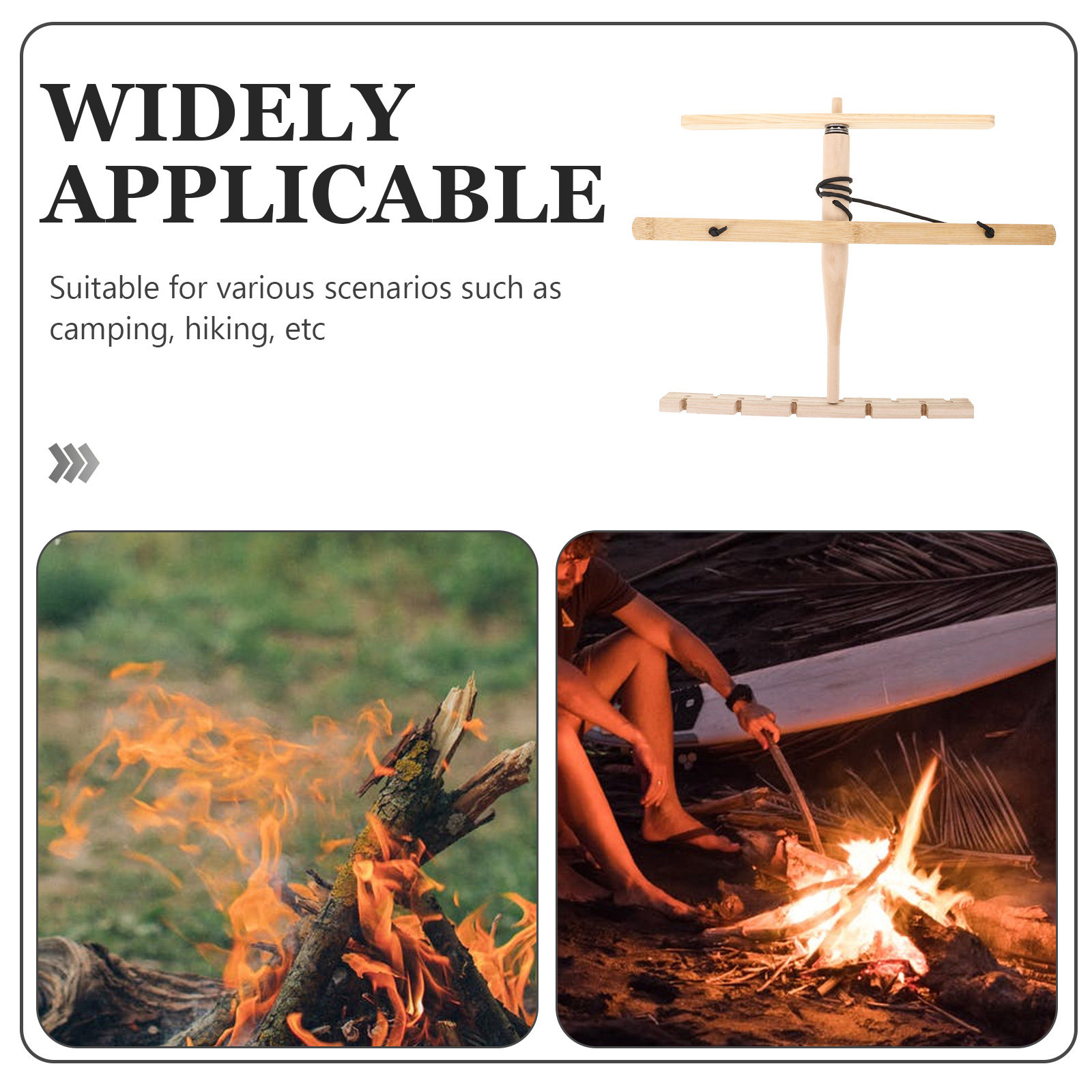 木製ファイヤードリルキット1セット アウトドアファイヤースタ - Outdoor Camping Fire のレビューと価格