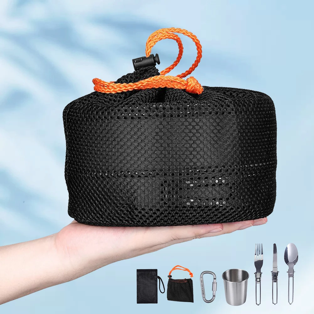 キャンプ調理器具キット ケトル ポット パン クックセット  - Outdoor Camping Cooking Set のレビューと価格