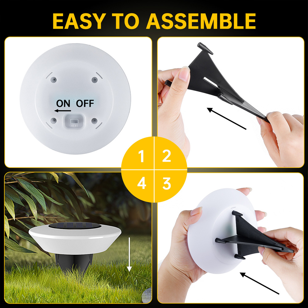 ソーラーグラウンドライト 14LED 防水屋外景観照明 36 - Outdoor Camping Decke のレビューと価格