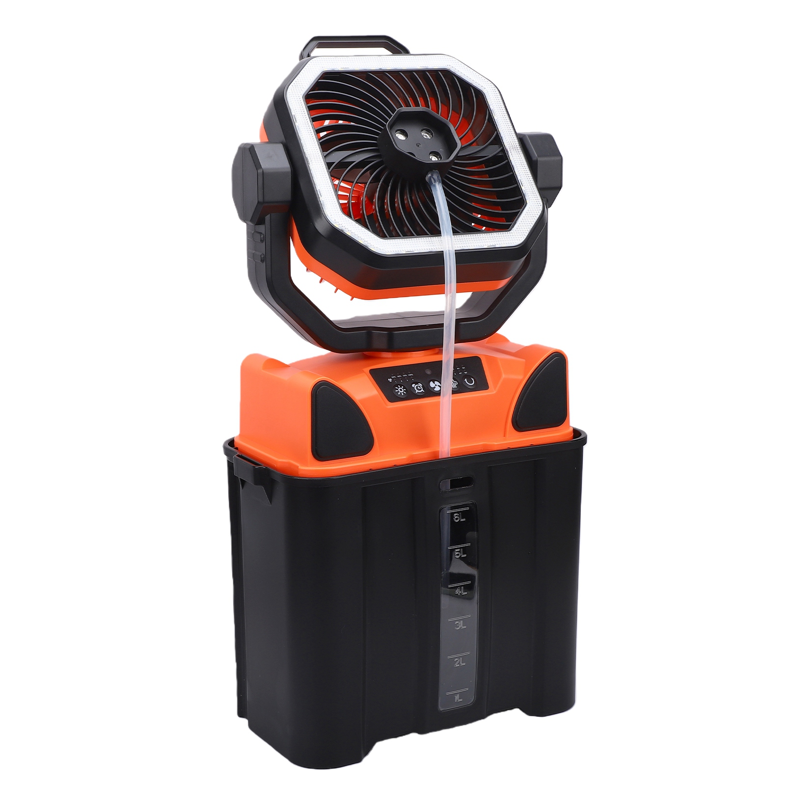 充電式キャンプファン、6Lバケツ、LEDライト、リモコン付き - Outdoor Camping Fan のレビューと価格
