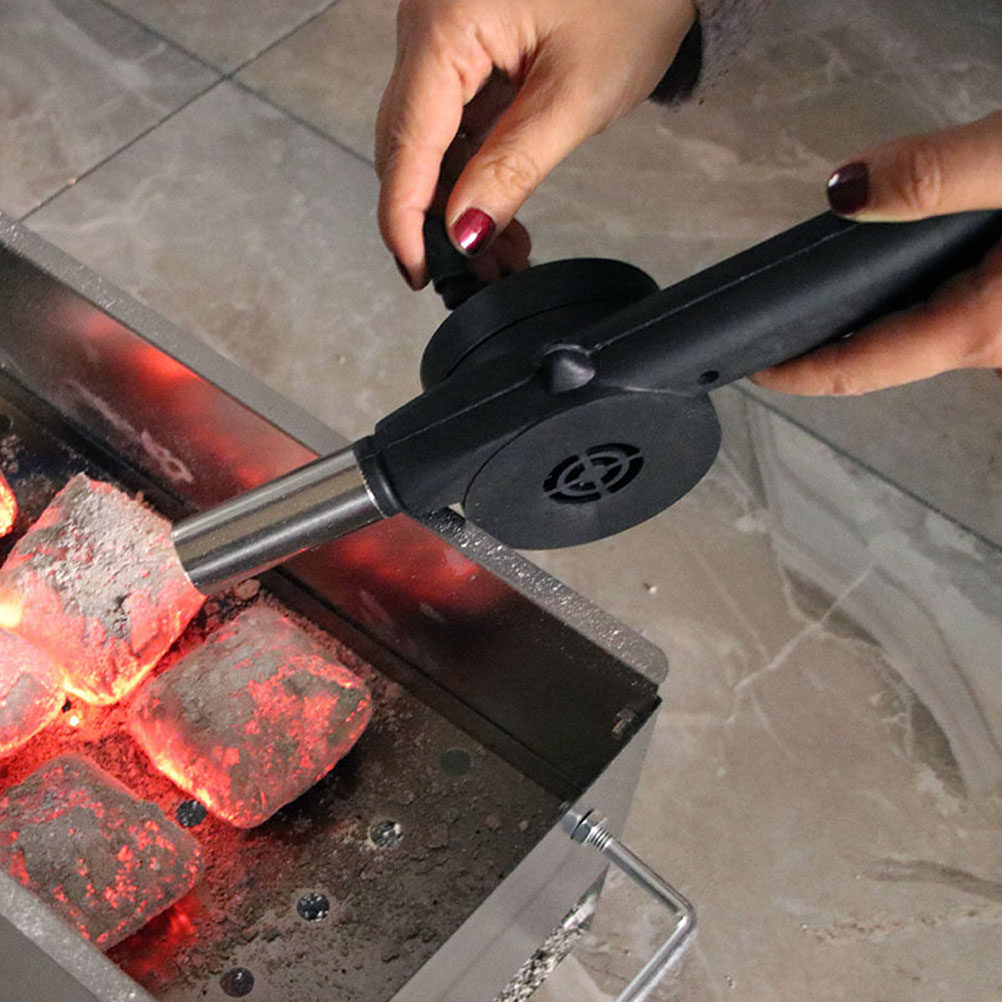 4個入り手動クランクブロワー、手動バーベキューファン、ポータ - Outdoor Camping Fire のレビューと価格