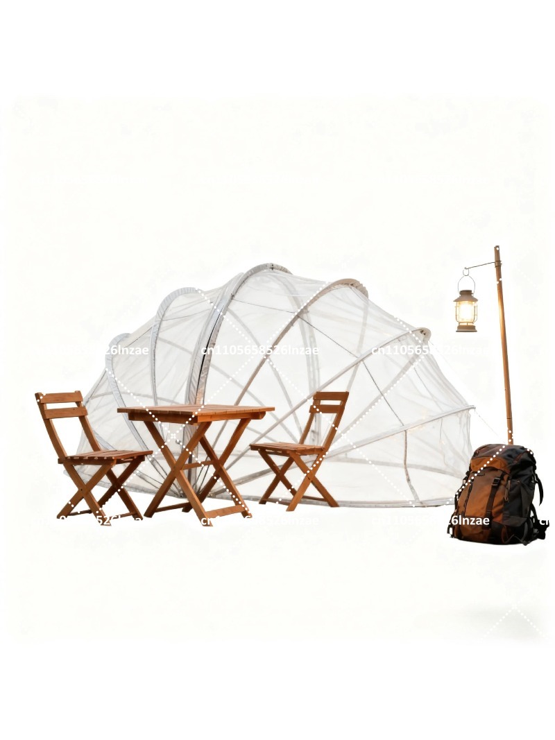 耐久性のある8人用透明ドームテント、冬の屋外キャンプや星空観 - Outdoor Camping Dome のレビューと価格